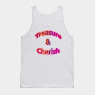 Treasure & Cherish Neon Retro Rainbow Tank Top